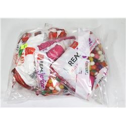 BAG OF ASSORTED REAL MINTS AND JELLY BEANS ON