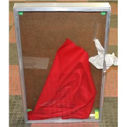 TABLE TOP ALUMINUM GLASS DISPLAY