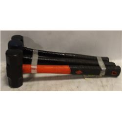 LOT OF 3  MACHINISTS CLUB HAMMERS