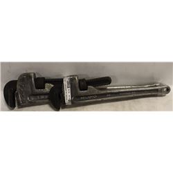 LOT OF 2 RIDGID ALUMINUM PIPE WRENCHES