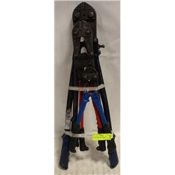 LOT OF 4 BOLT CUTTERS