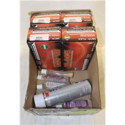 FLAT OF BLAZE GLOVES, BIO HAND CLEANER AND