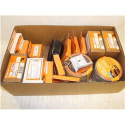 LARGE FLAT OF MANY VARIOUS WALTER ABRASIVES