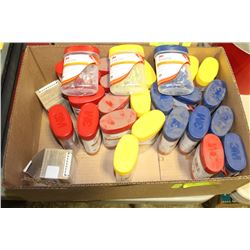 FLAT OF ASSORTED TERMINATIONS & CONNECTORS