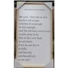 Image 1 : 17 X 31 RUSTIC FRAMED PICTURE , WITH PHRASE