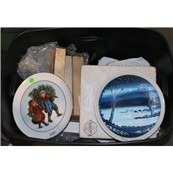 TOTE OF COLLECTOR PLATES