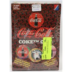 UNOPENED BOX OF COCA COLA POGS