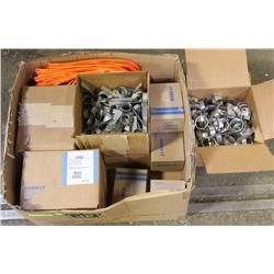 LARGE BOX OF VARIOUS SIZED- BAND-IT BUCKLES