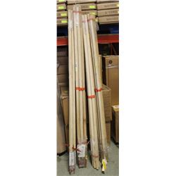 4 BUNDLES OF 6' POLE PIKES W/ ASH HANDLES