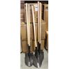 Image 1 : GROUP OF 5 NEW 57" WOOD-HANDLED SHOVELS