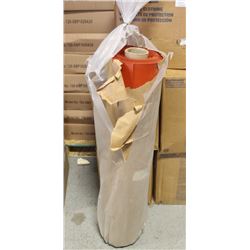 ROLL OF UNUSED 38" NYLON WEAVED LINER-RED / ORANGE