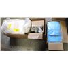 Image 1 : 2 BOXES OF ASSORTED DISPOSABLE COVERALLS &