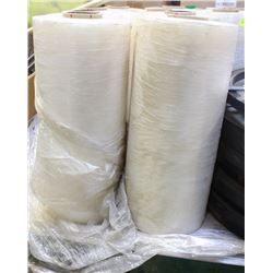2 MACHINE-ROLLS OF POLY-PLASTIC WRAP- 20"