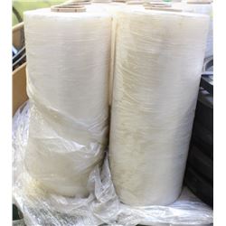 2 MACHINE-ROLLS OF POLY-PLASTIC WRAP- 20"
