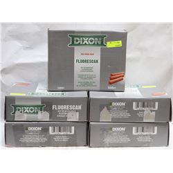 5 BOXES OF DIXON FOUROSCAN CHALK MARKERS