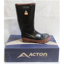 NEW ACTON STEELTOE RUBBER WORKBOOTS-SIZE: 7