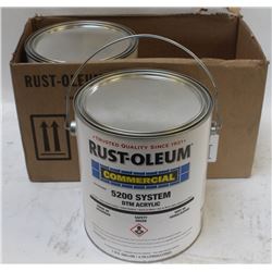 2 PAILS OF RUST-OLEUM 5200 SYSTEM DTM ACRYLIC