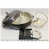 Image 1 : ESTATE BOX OF SILVER PLATE SERVING ITEMS