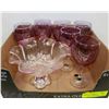 Image 1 : ESTATE BOX OF ITALIAN HANDMADE PURPLE & PINK GLASS