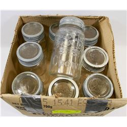 BOX OF VINTAGE CROWN JARS