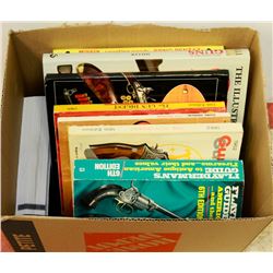 BOX OF VINTAGE GUN BOOKS