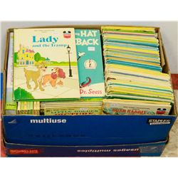 BOX OF VINTAGE WALT DISNEY BOOKS