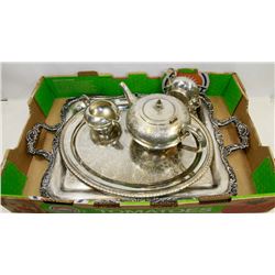 LOT OF SILVERPLATED DISHWARE