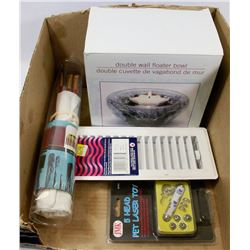 NEW DOUBLE WALL FLOATER BOWL + MISC. ITEMS