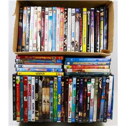 LOT WITH 62 DVDS