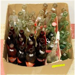 BOX OF COLLECTIBLE POP BOTTLES