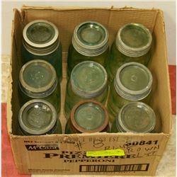 BOX OF VINTAGE CROWN JARS