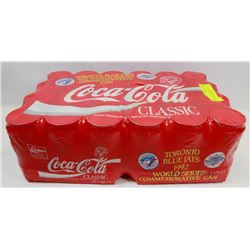 FLAT OF 1992 TORONTO MAPLE LEAFS COKE CANS