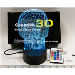 NEW 3D VISUAL RGB NIGHT LIGHT WITH REMOTE