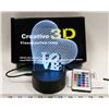 Image 1 : NEW 3D VISUAL RGB NIGHT LIGHT WITH REMOTE
