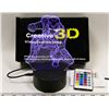 Image 1 : NEW 3D VISUAL RGB NIGHT LIGHT WITH REMOTE