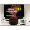 Image 1 : NEW 3D VISUAL RGB NIGHT LIGHT WITH REMOTE