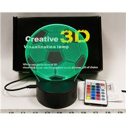 NEW 3D VISUAL RGB NIGHT LIGHT WITH REMOTE