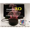 Image 1 : NEW 3D VISUAL RGB NIGHT LIGHT WITH REMOTE