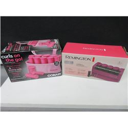 2 New sets of Rollers / Remington ceramic 10 rollers & Conair 10 multi size