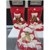Image 1 : 3 New Christmas Stockings / 2 Snowmen 1 Santa / 21 inches long
