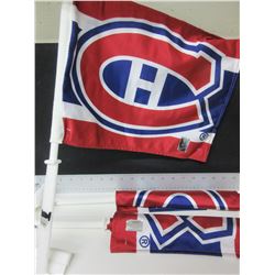 3 New Montreal Canadians Car Flags / NHL gear with hologram