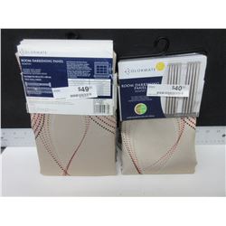 New Room Darkening Panels / 2 panels -54 x 63