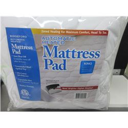 New KING Automatic Heated Mattress Pad digital display auto shut off