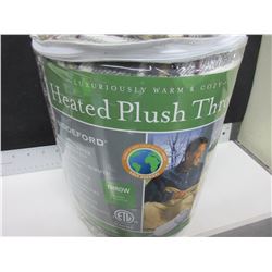 New Heated plush Throw ten heat settings machine wash & dry 50x62"