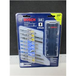 New Bosch Jig Saw Blade set 14 piece with case