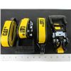 Image 1 : 2 New Cat Ratchet Straps 16ft x 1 1/2" 3000lb break strength