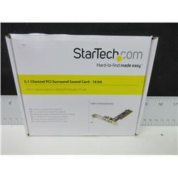 Startech 5.1 Channel PCI Surround Sound Card - 16 bit