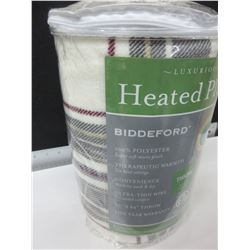 New Heated plush Throw ten heat settings machine wash & dry 50x62"