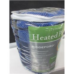 New Heated plush Throw ten heat settings machine wash & dry 50x62"