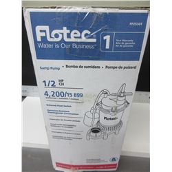 Flotec 1/2 HP Sump Pump Model # FPZS 50T